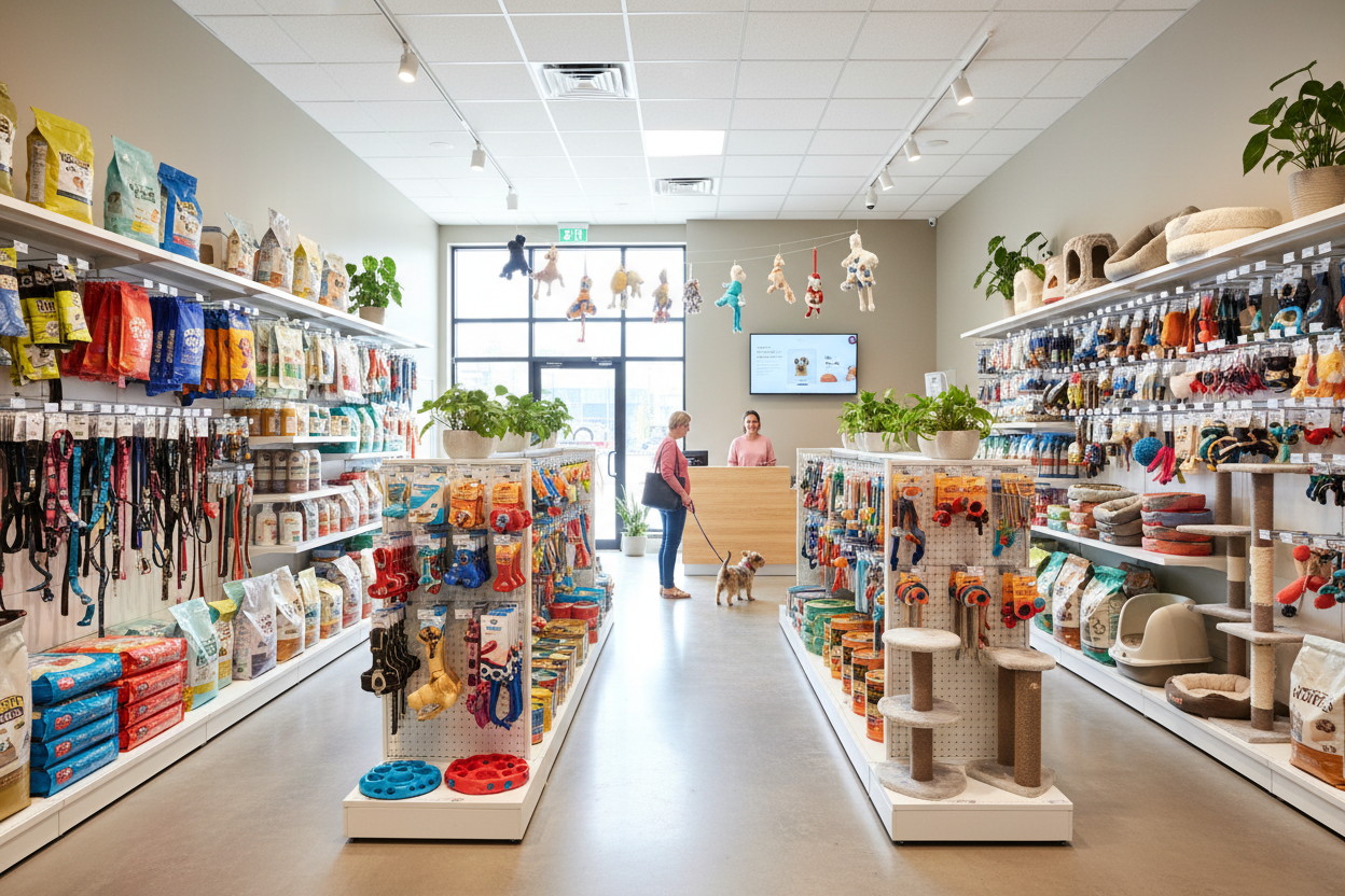 Pet shop interior